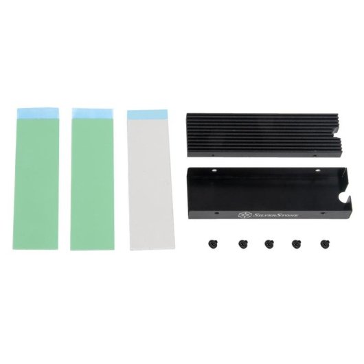 Refrigeration Air SilverStone Double couche Aluminium SSD M.2 2280 TP05 Noir