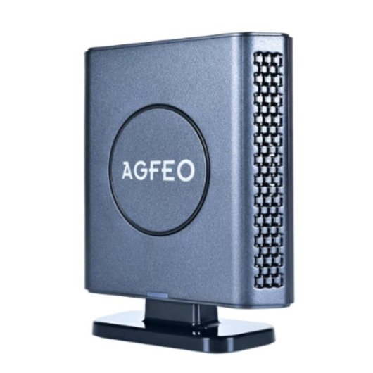 DECT IP-Repeater AGFEO 6101722 Schwarz Wandmontage