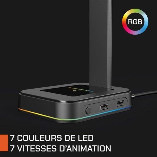 Supporto Gaming RGB con 2 Porte USB e Controllo Nova Gaming Hydra