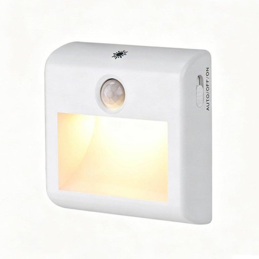 Autrucker Enchufe Luz Noturna LED com Sensor de Movimento e Crepuscular, Brilho Regulável
