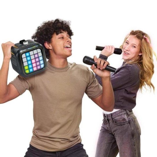 Haut-parleurs VTech Karaoke Light Party Bluetooth avec micros sans fil et LED