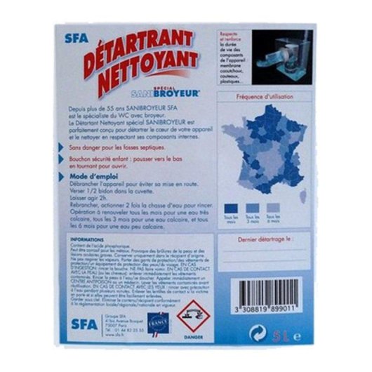 Desincrustante líquido SFA DETFR 5 L listo para usar