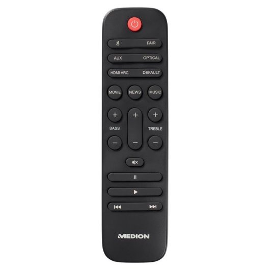 Haut-parleurs Medion Barre de son 2.0 Bluetooth 5.1 60W HDMI-ARC USB