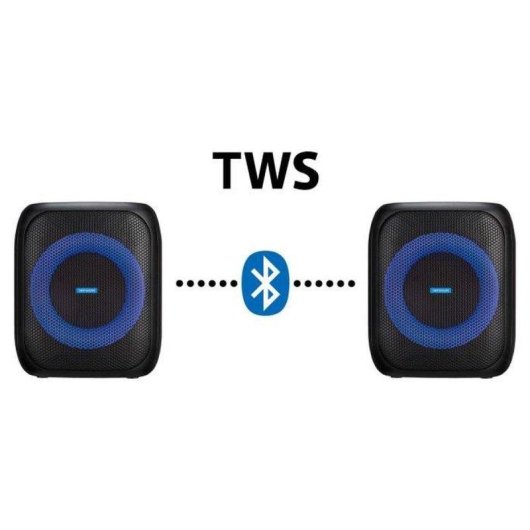 Enceinte Medion Portable Bluetooth 50W RMS avec Micro et LED Multicolore