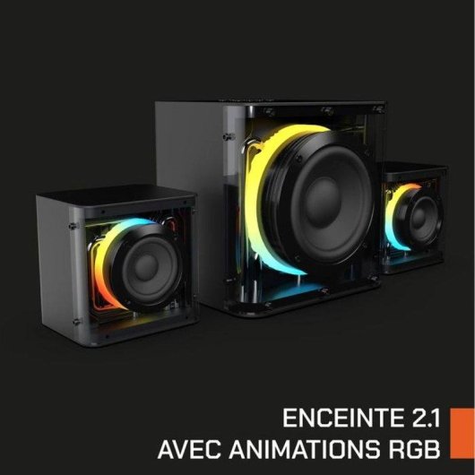 Altoparlanti Nova Gaming Serpentis 2.1 Bluetooth 20W con RGB e Subwoofer