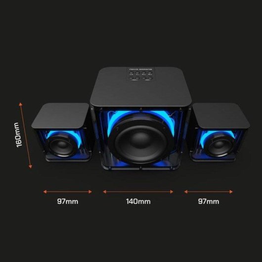 Altoparlanti Nova Gaming Serpentis 2.1 Bluetooth 20W con RGB e Subwoofer