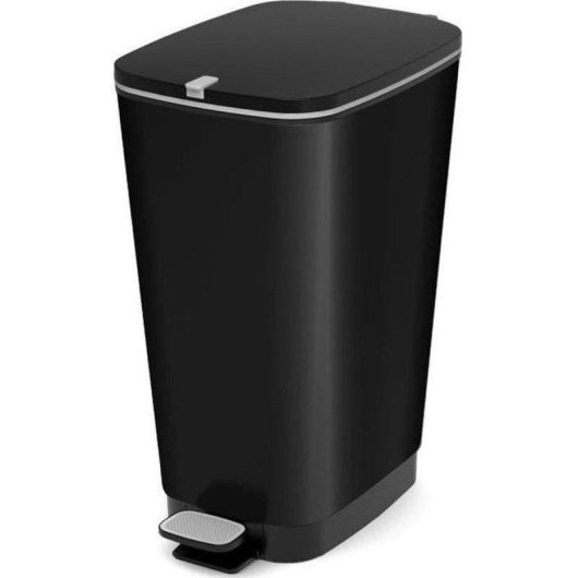Poubelle à pédale KIS Chic Bin Style 42,5L Noir Polypropylène