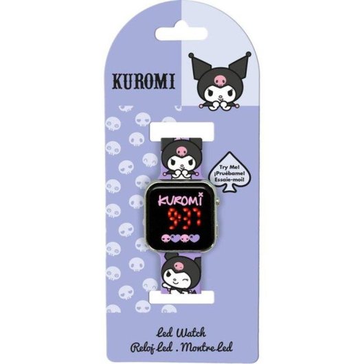 Kids Licensing Kuromi Orologio LED Bambini Bluetooth Allarme Vibrante Viola 4+