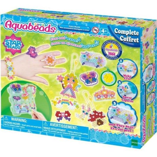 Kit Creativo Aquabeads I Miei Accessori da Fatina - 820+ Perline Magiche Attivate ad Acqua