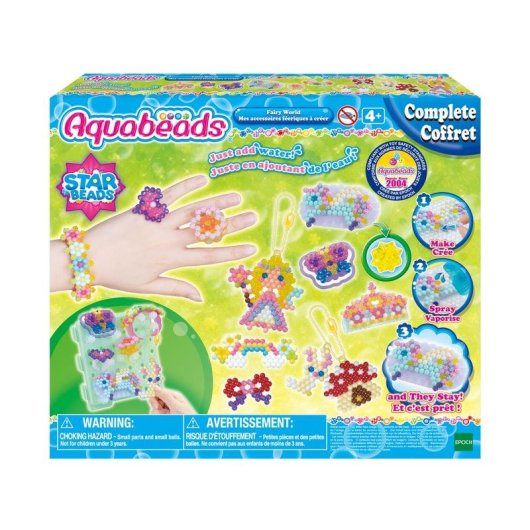 Kit Creativo Aquabeads I Miei Accessori da Fatina - 820+ Perline Magiche Attivate ad Acqua