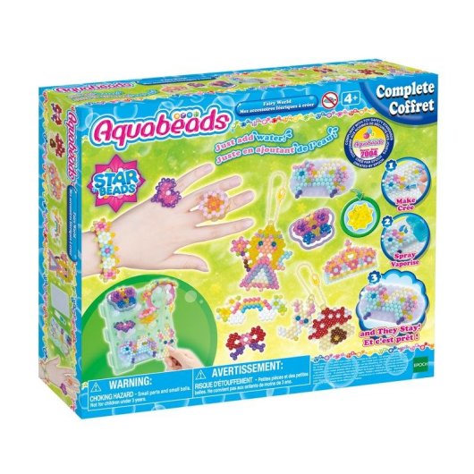 Kit Creativo Aquabeads I Miei Accessori da Fatina - 820+ Perline Magiche Attivate ad Acqua