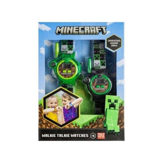 Reloj Infantil Kids Licensing Minecraft 2 en 1 con Walkie-Talkie y Brújula