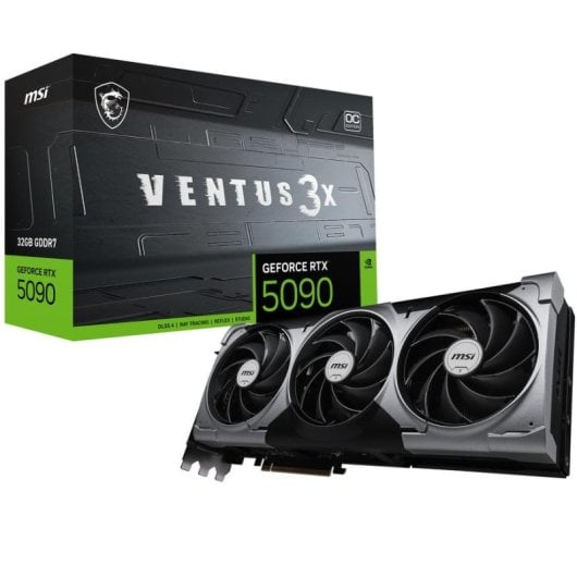 Placa gráfica MSI GeForce RTX 5090 VENTUS 3X OC 32GB GDDR7 Reflex 2 RTX AI DLSS4