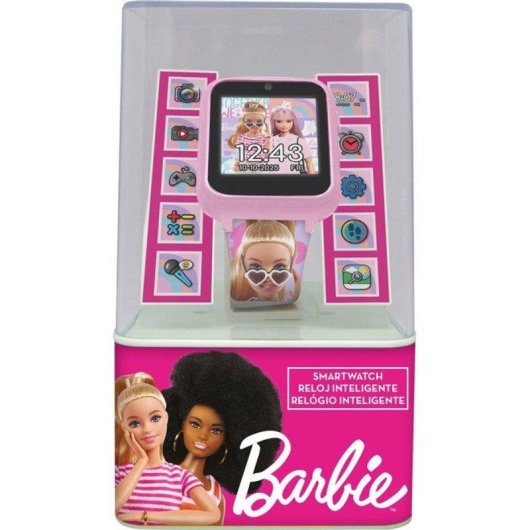Kids Licensing Reloj Infantil Barbie Recargable Pantalla Táctil Cámara Juegos Rosa
