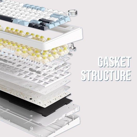 Teclado Autrucker Aula F75 mecánico inalámbrico compacto 75% RGB español