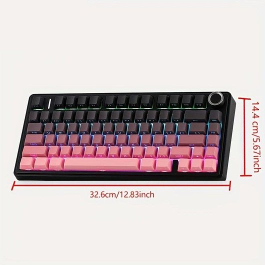 Tastiera Autrucker Aula F75 75% wireless RGB Hot-swappable con rotella