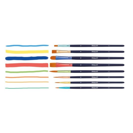 Set di pennelli Pelikan 701181 8 pennelli sintetici colorati