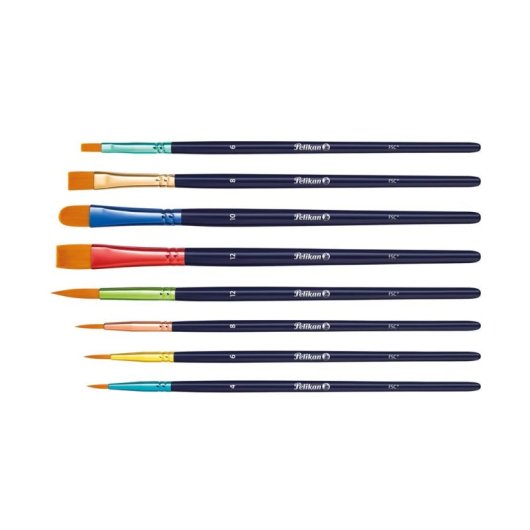 Set di pennelli Pelikan 701181 8 pennelli sintetici colorati