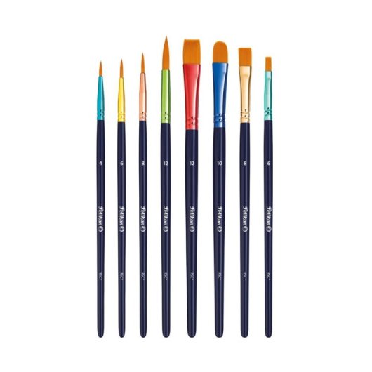 Set di pennelli Pelikan 701181 8 pennelli sintetici colorati