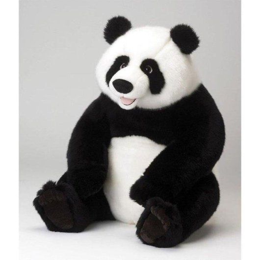 Peluche Jemini Toodoo Panda 45 cm Design Réaliste Blanc Noir