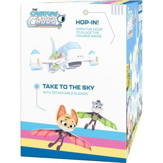 Playset Bandai R.O.N. Jet Enquêtes Sauvages con 2 figure articolate