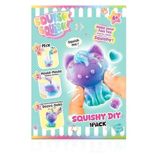 Kit DIY Squish Squish Squishy Canal Toys Sqi 005 Molde Animal y Accesorios