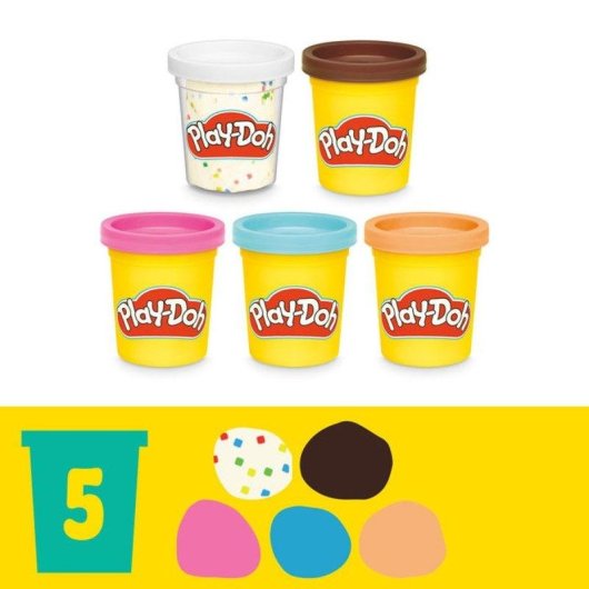 Juguete Play-Doh Donut Drop Shop con Máquina de Glaseado y 5 Botes de Plastilina