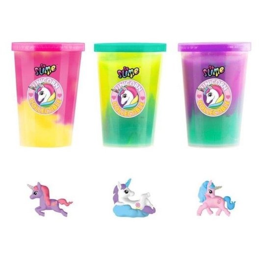 Pack Collectible 3 Slime Métallique Unicornio Canal Toys Figurines Cachées