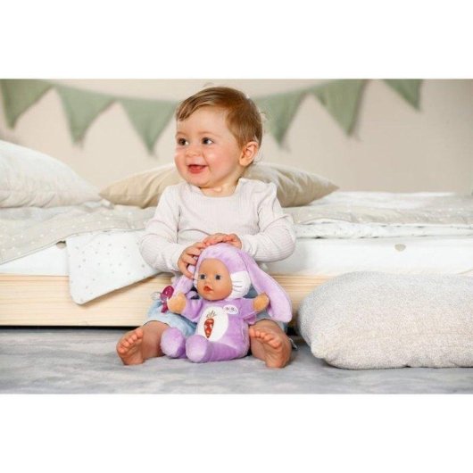 Stofftier BABY born Funny Bunny 26 cm mit langen herabhängenden Ohren