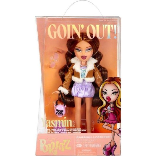 Puppe Bratz Goin' Out! Yasmin Artikuliert 31cm Mit Outfit und Zubehör