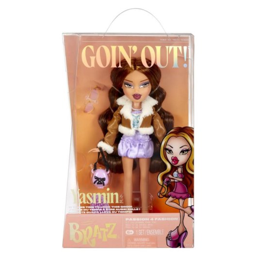 Puppe Bratz Goin' Out! Yasmin Artikuliert 31cm Mit Outfit und Zubehör