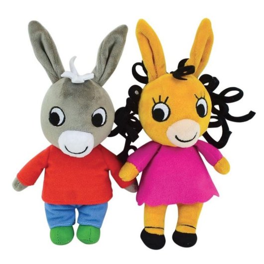 Peluche Trotro Jemini Burro Doux 23 cm Multicolore