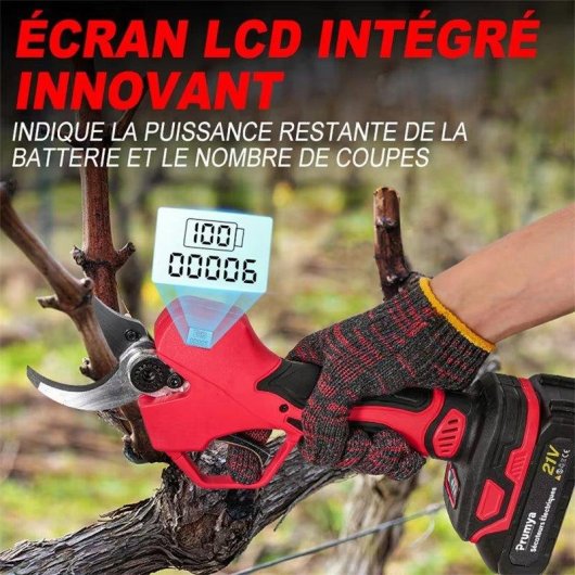 Tijeras de podar eléctricas Autrucker 1000W 21V 50mm inalámbricas
