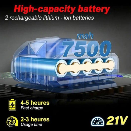 Tijeras de podar eléctricas Autrucker 1000W 21V 50mm inalámbricas