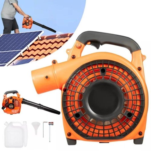 Benzin-Blasgerät Autrucker 25.4cc 7500rpm Tragbar Garten Schnee