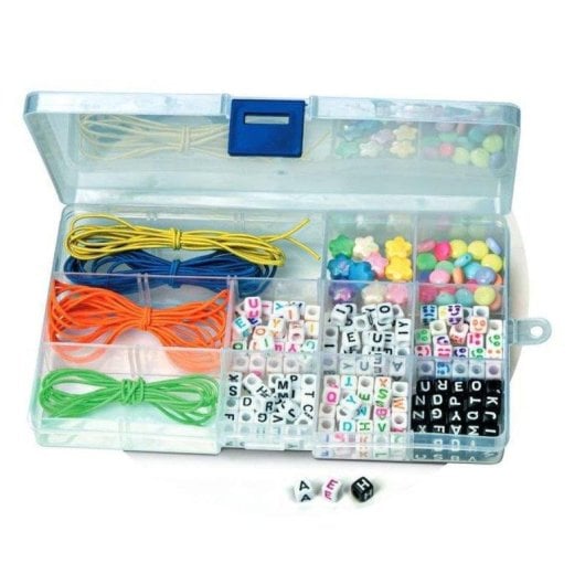 Kit Pulsera Messaggio Clementoni Crazy Chic Perle Cordone Elastico