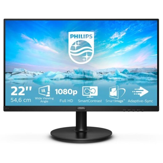 Monitor Philips V Line 221V8/01 21,5" Full HD 75Hz VA 4ms Flicker-Free