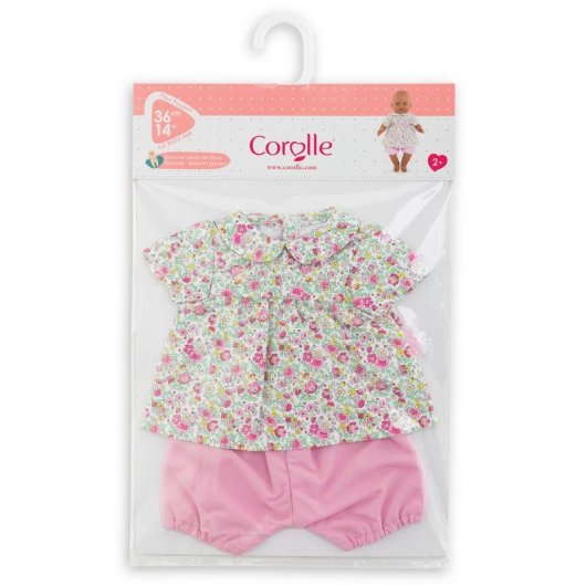 Tenue Jardin en Fleurs pour Poupée 36 cm Corolle Ensemble Floral