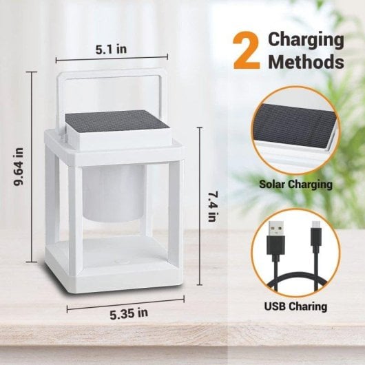 Lámpara Solar LED Autrucker 3 Brillos Impermeable Colgante Patio Camping