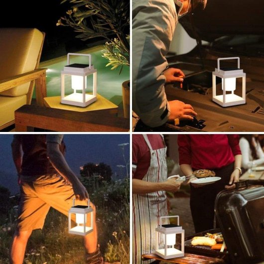 Lámpara Solar LED Autrucker 3 Brillos Impermeable Colgante Patio Camping