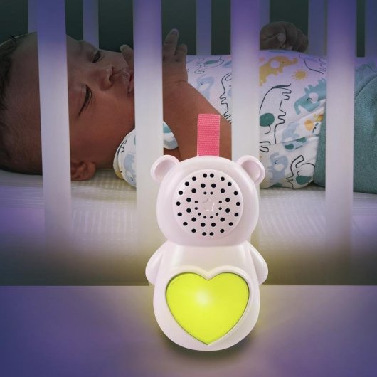 VTech Ursinho Luz Dormi Cor de Rosa Peluche 3-em-1 com Luz Noturna