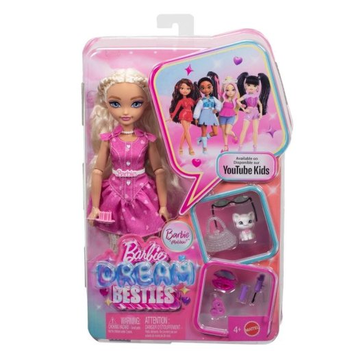 Modepuppe Barbie Dream Besties Malibu 29,8 cm mit 7 Accessoires