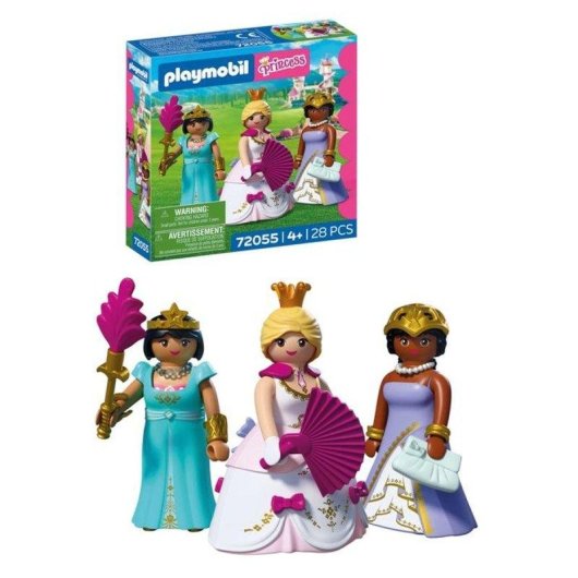 Figura Playmobil 72055 Trio di Principesse 28 Pezzi Multicolor