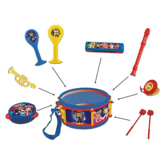 Kindermusik-Set 7 Teile Lexibook K360PA Paw Patrol mit Trommel