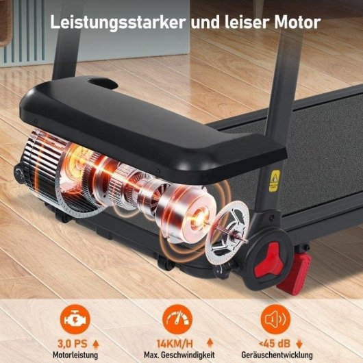 Rolipo Elektrische Loopband 3,0 HP 14 km/h Opvouwbaar