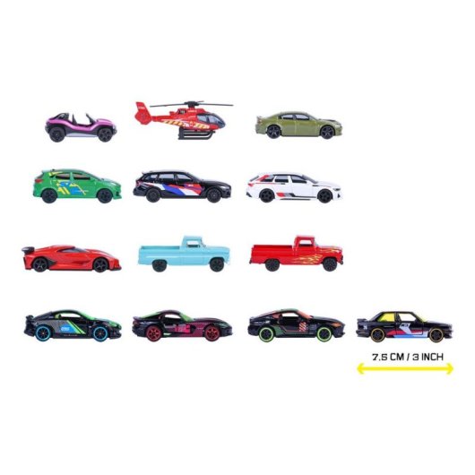 Set Majorette Neon Racer 13 Veicoli 1/64 Graffiti Neon