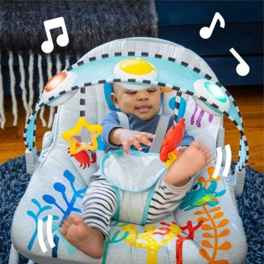 Hamaca convertible Baby Einstein Octopus Ocean Explorer con música y luces