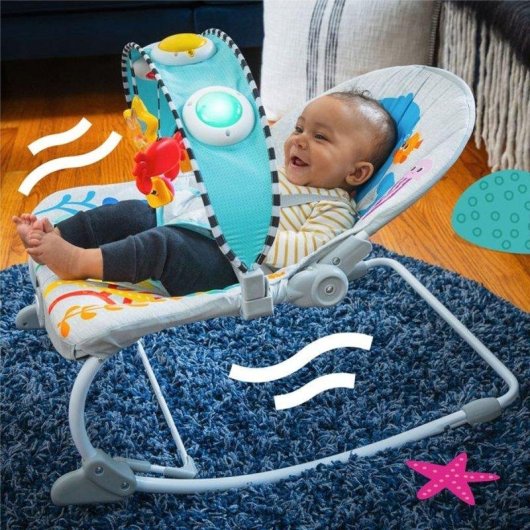Hamaca convertible Baby Einstein Octopus Ocean Explorer con música y luces