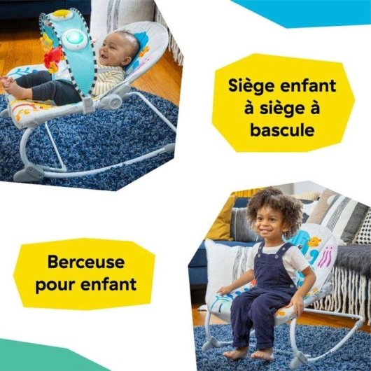 Hamaca convertible Baby Einstein Octopus Ocean Explorer con música y luces