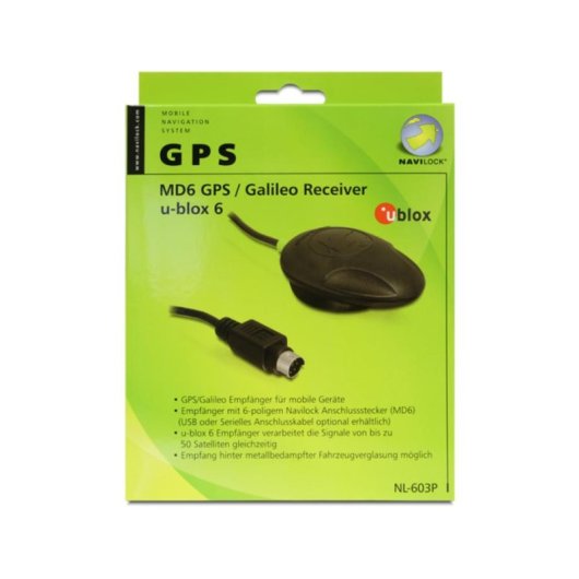 Receptor GPS Navilock NL-603P L1 Sensibilidade -162 dBmW Antena Interna IPX6